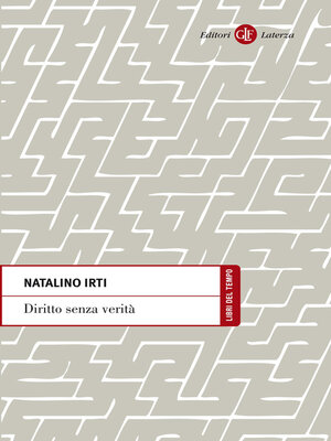 cover image of Diritto senza verità